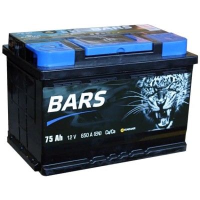 Аккумулятор BARS SILVER 75 Ah Обратный[-+] низкий