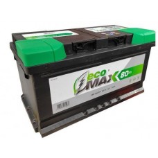 Аккумулятор EcoMax 80 Ah Обратный[-+] низкий